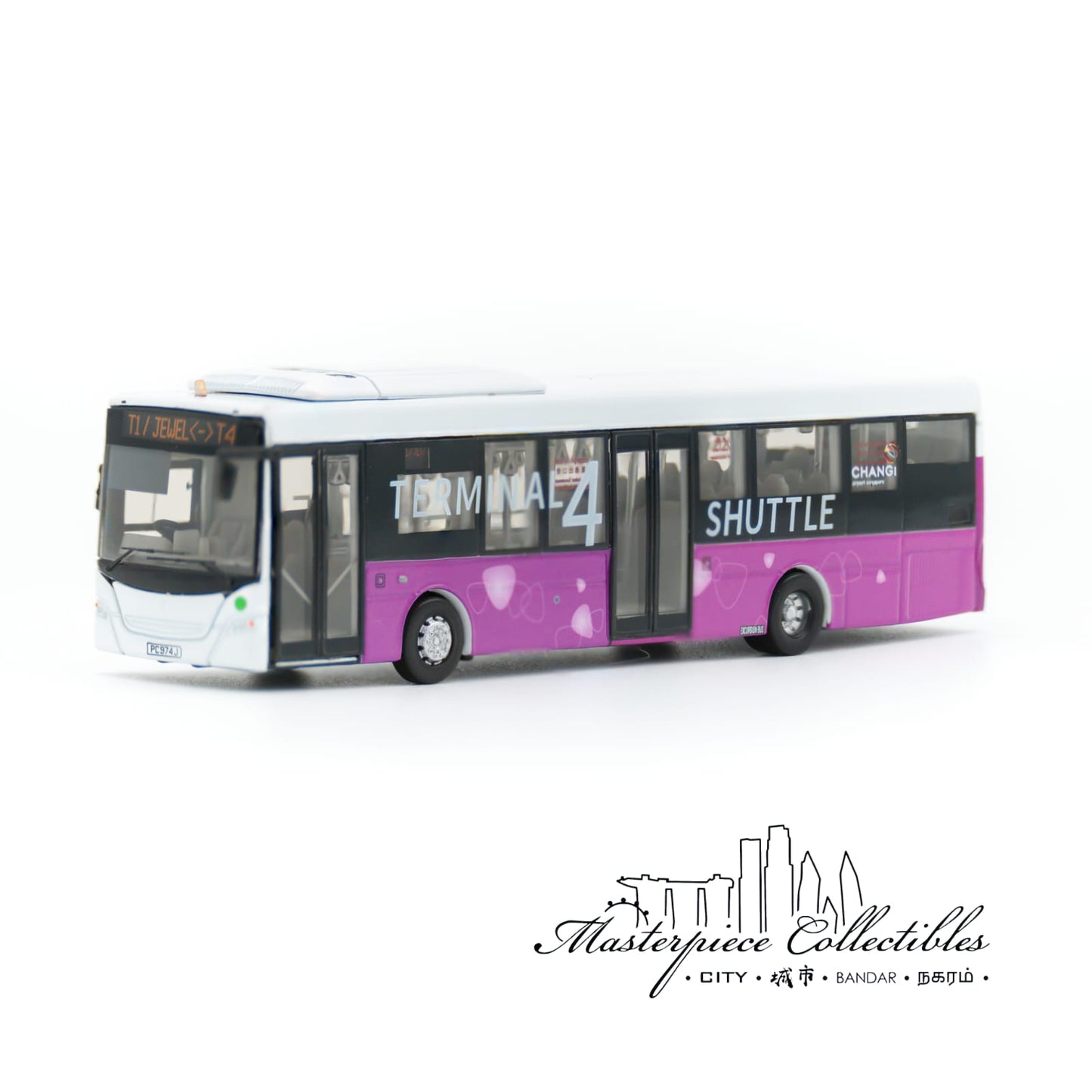 1/110 Singapore Scania K230UB Bus Terminal 4 Shuttle No.24