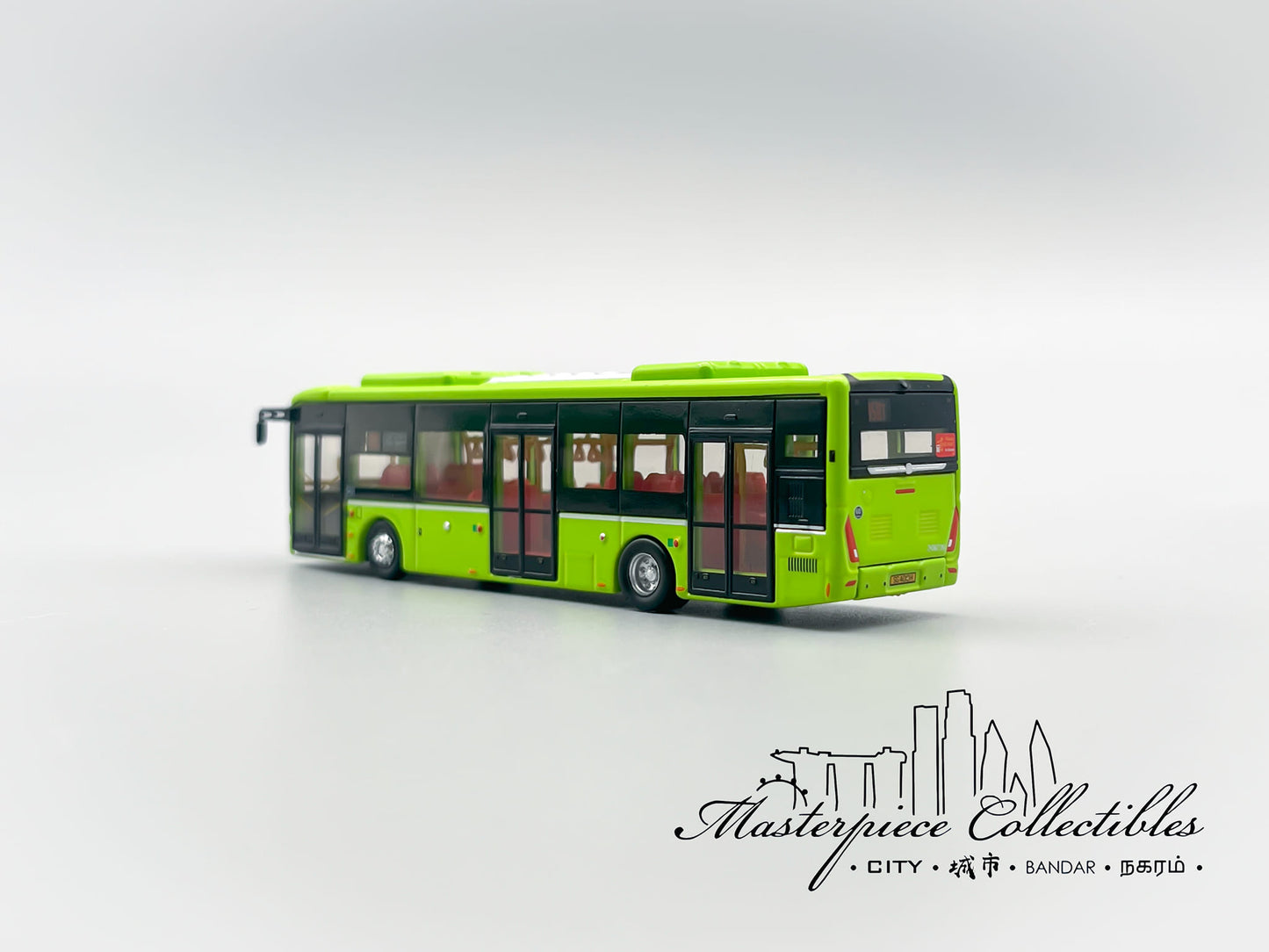 1/110 N12 Singapore 3-Door Electric Bus-MCCITY110-N1227B
