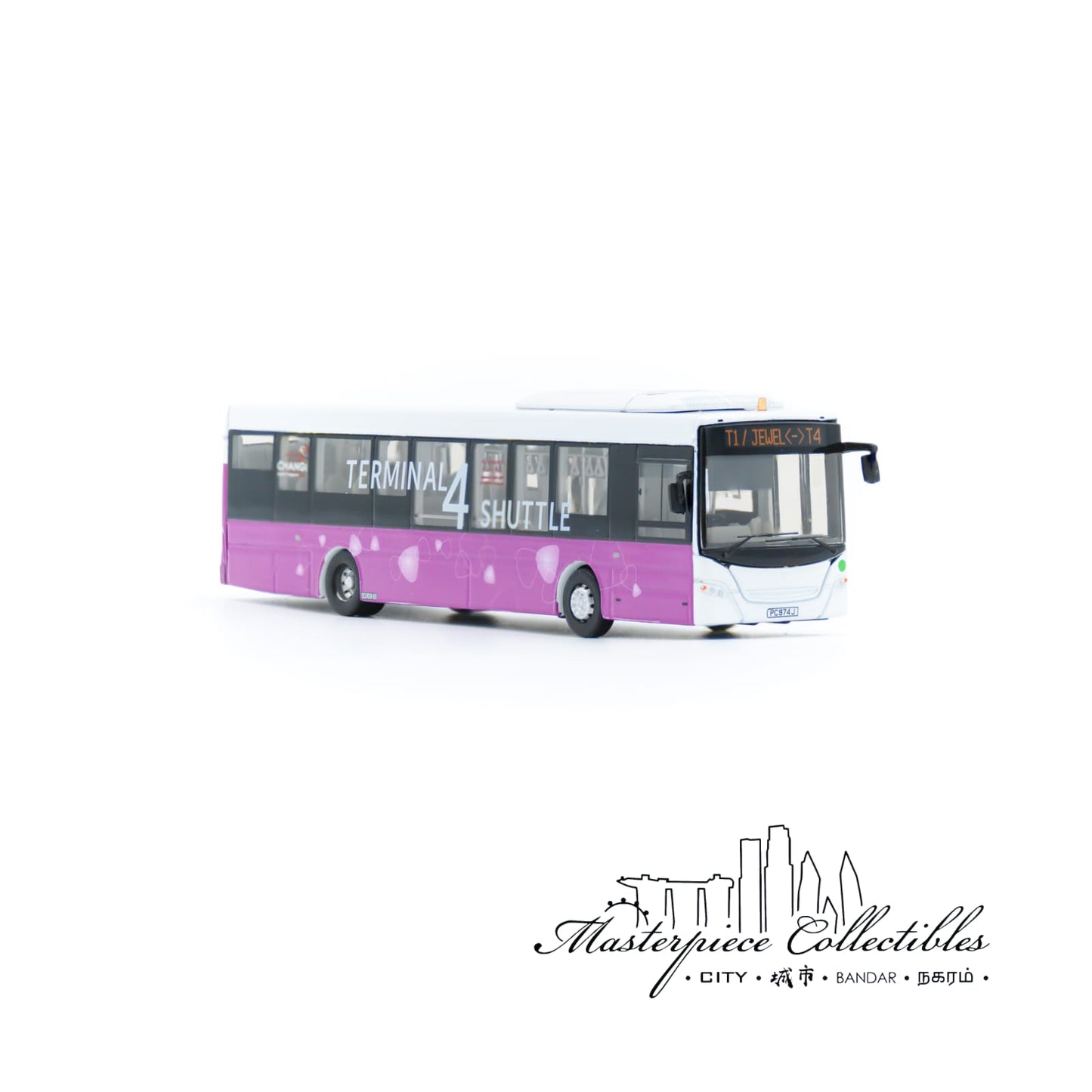 1/110 Singapore Scania K230UB Bus Terminal 4 Shuttle No.24
