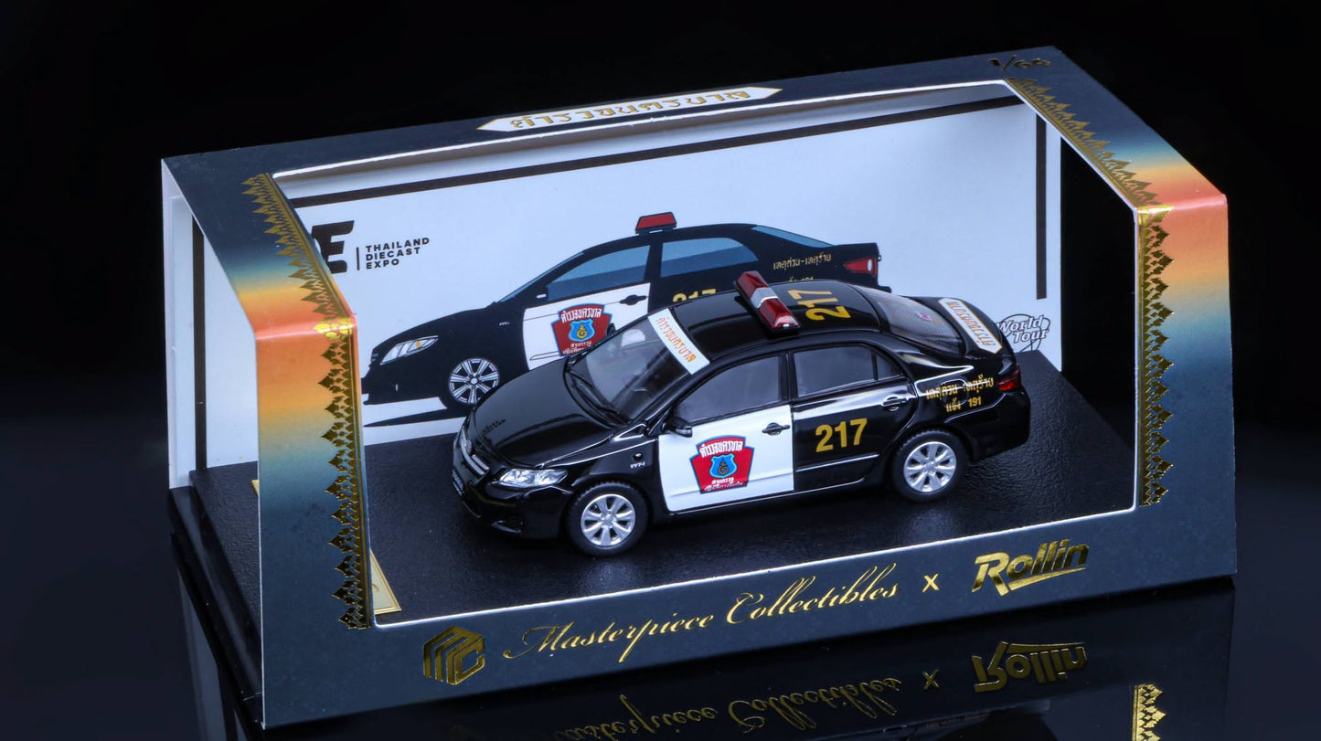 1/64 Toyota Corolla Thailand Police Car
