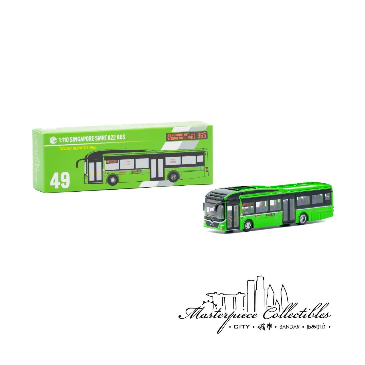 1/110 Singapore SMRT A22 Bus No.49