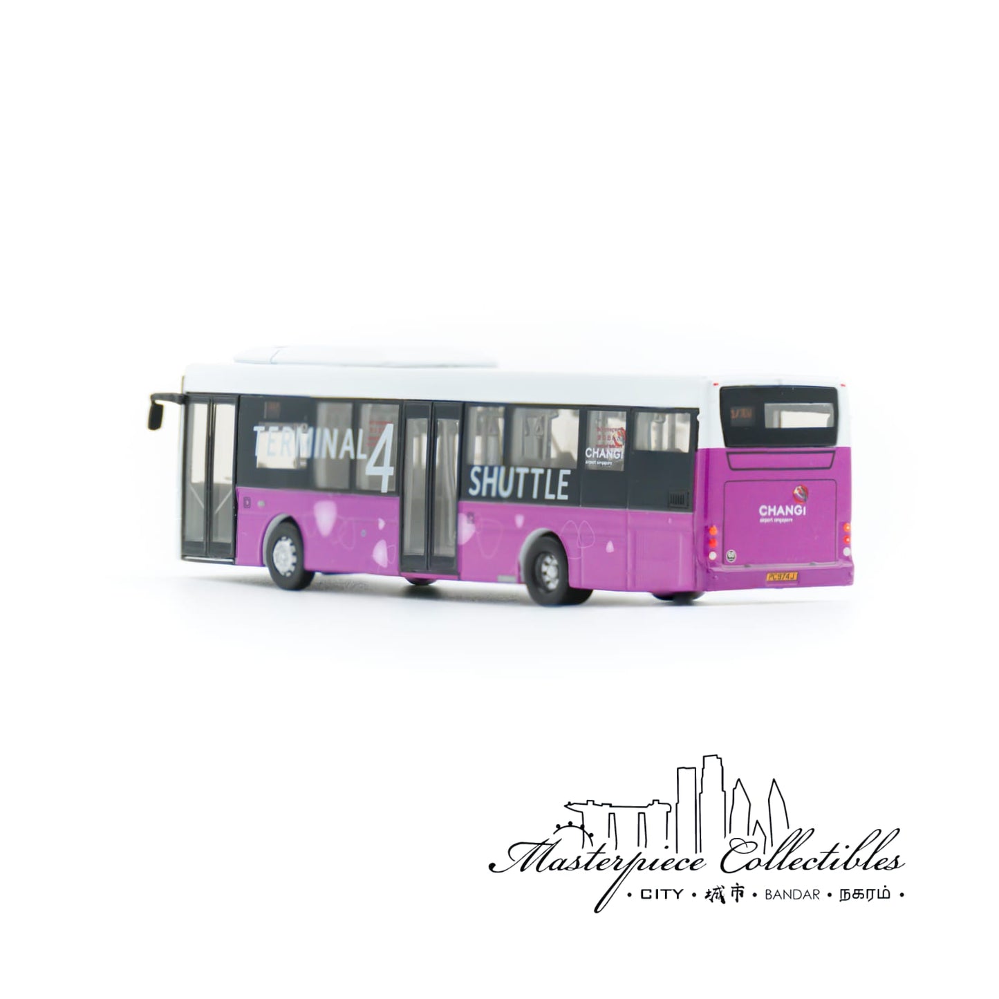1/110 Singapore Scania K230UB Bus Terminal 4 Shuttle No.24