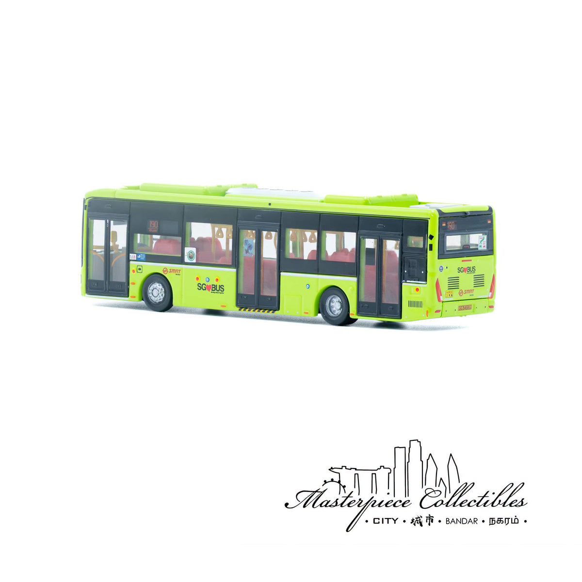 1/110 Singapore SMRT ZT N12 Electric Bus No 27