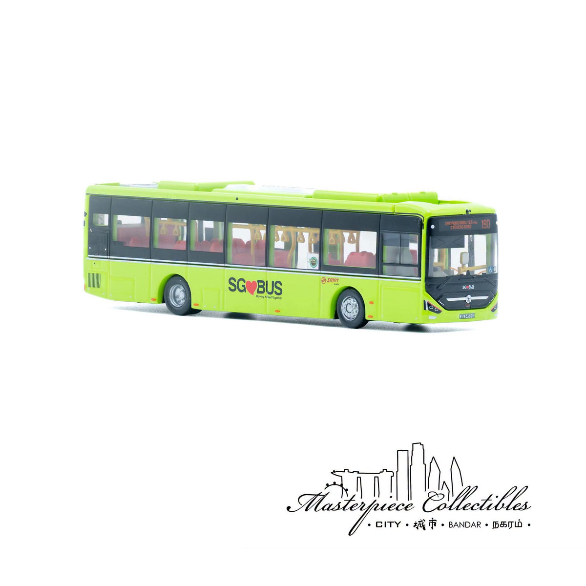 1/110 Singapore SMRT ZT N12 Electric Bus No 27