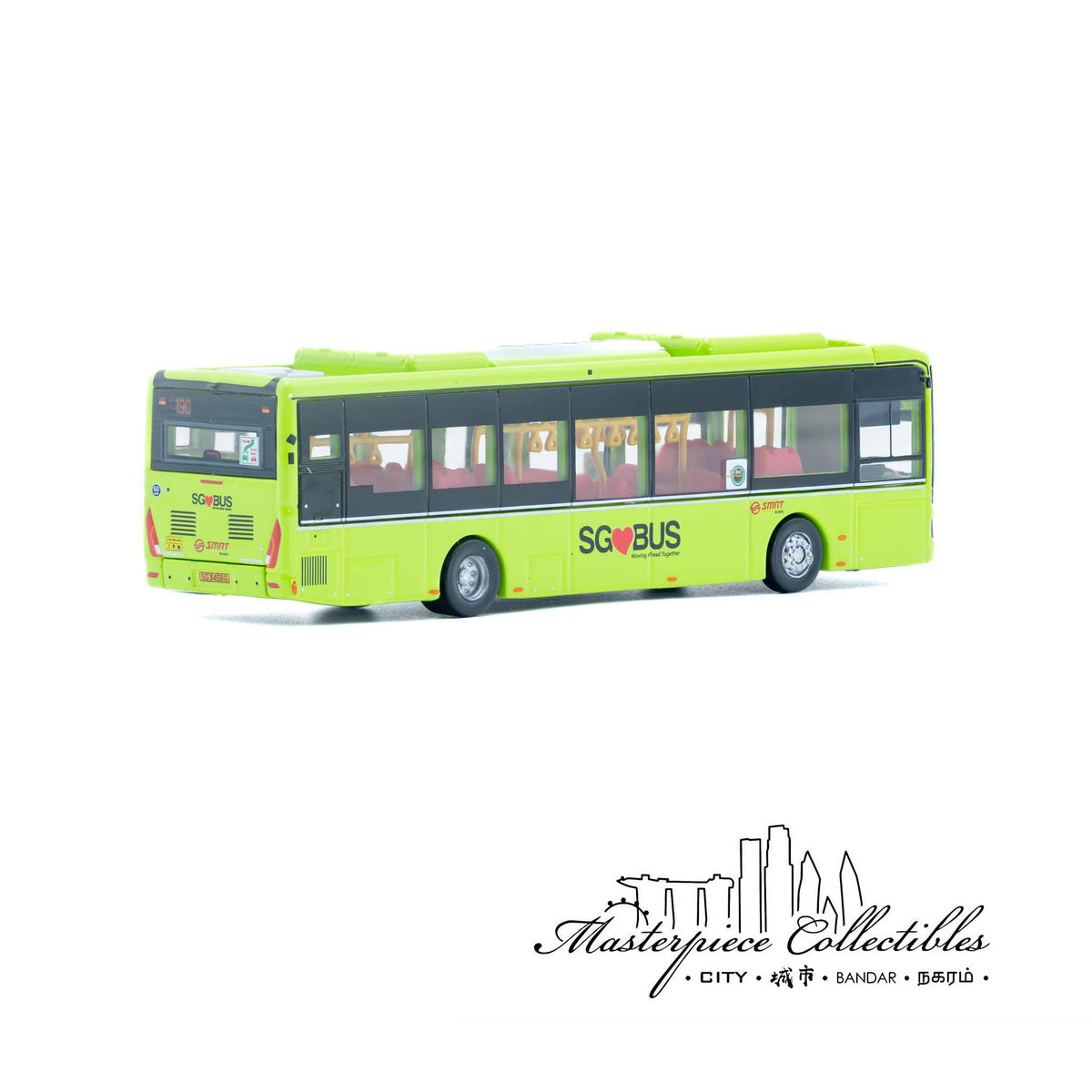 1/110 Singapore SMRT ZT N12 Electric Bus No 27