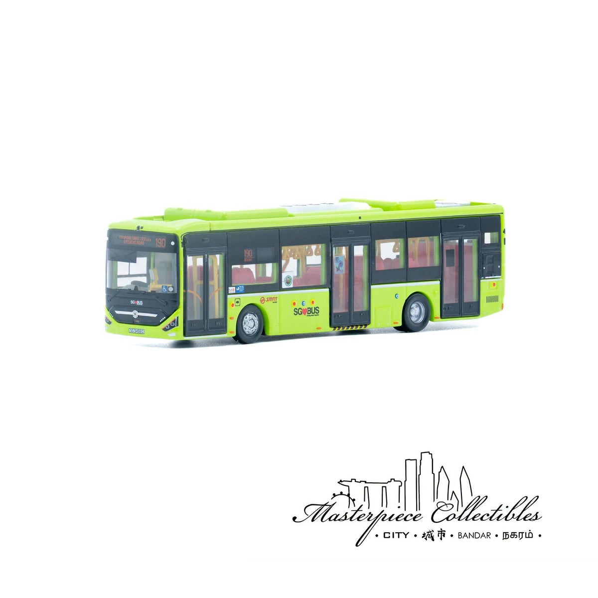1/110 Singapore SMRT ZT N12 Electric Bus No 27