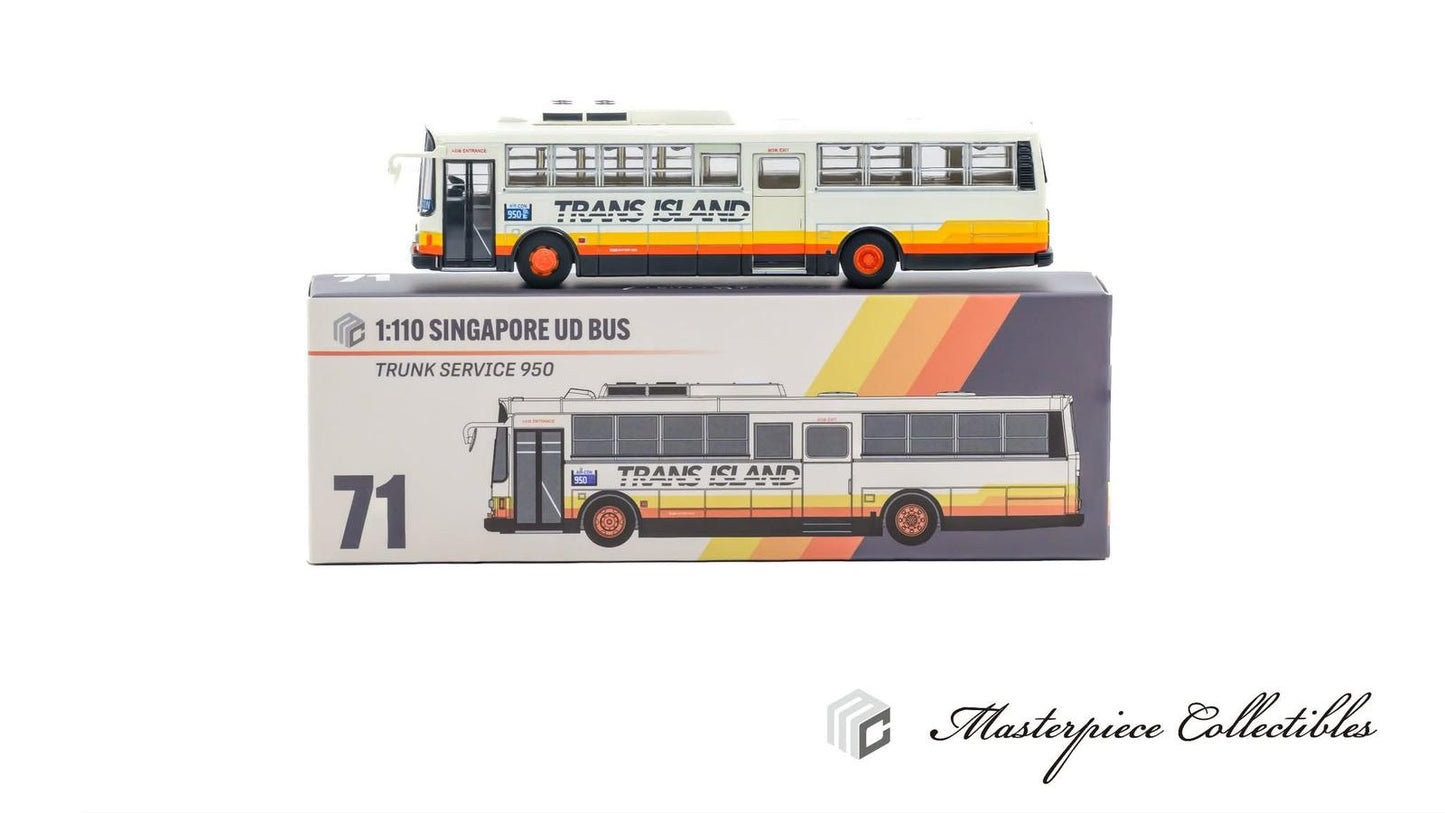 1/110 Singapore UD Bus Trunk Service 950 No.71