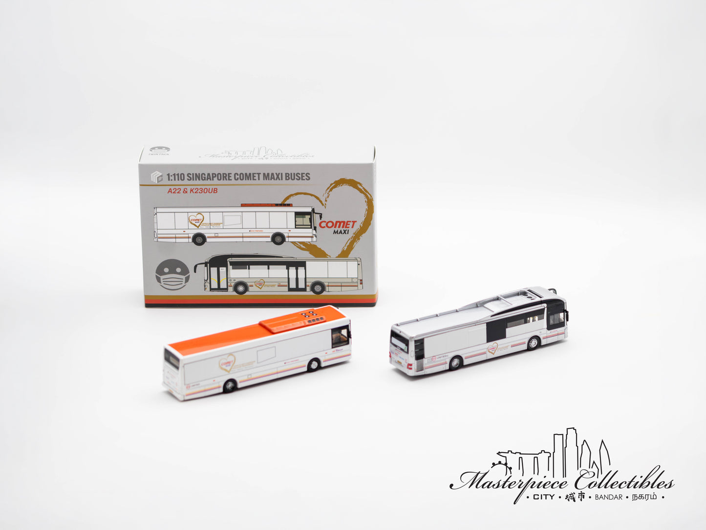 1/110 Singapore Comet Maxi Buses ( A22&K23OUB)