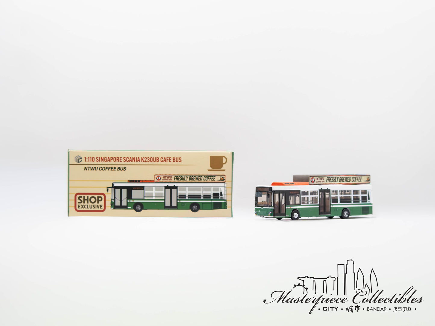 1/110 Singapore Scania K23OUB Coffee Bus (Shop Exclusive)