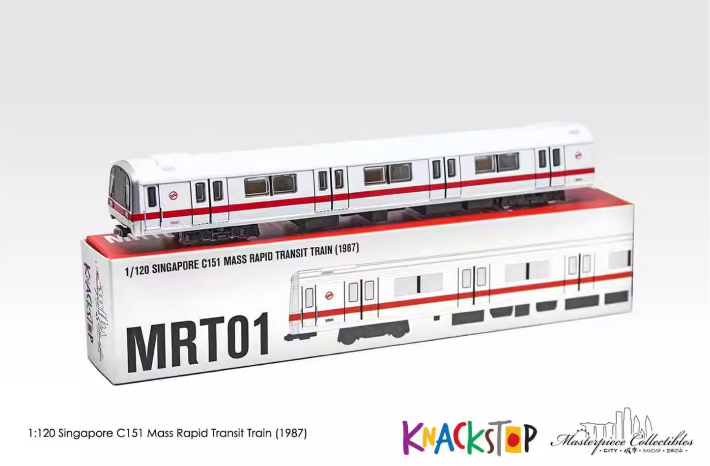 1/120 Singapore C151 Mass Rapid Transit Train (1987)-MCCITY120-MRT01