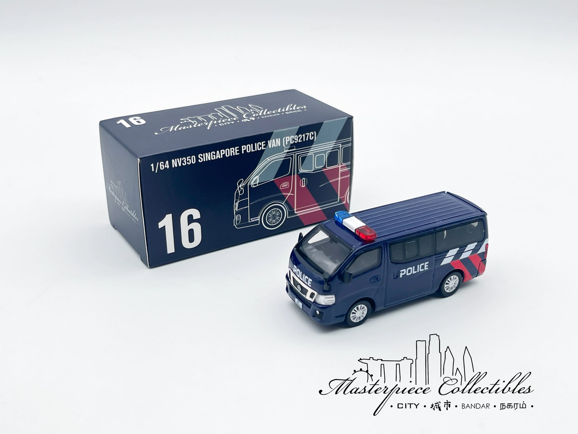 1/64 NV350 Singapore Police Van-MCCITY64-NV16 – Masterpiece