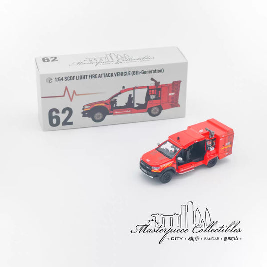 1/64 SCDF Light Fire Attack Vehicle (6th-Generation) No.62